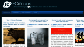 What Fciencias.com website looked like in 2015 (9 years ago)