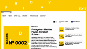 What Fridayexit.at website looked like in 2015 (9 years ago)