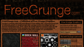 What Freegrunge.com website looked like in 2015 (9 years ago)