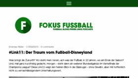 What Fokus-fussball.de website looked like in 2015 (9 years ago)
