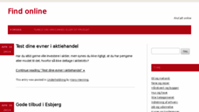 What Findonline.dk website looked like in 2015 (9 years ago)