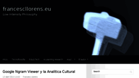 What Francescllorens.eu website looked like in 2015 (9 years ago)
