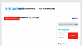 What Freeframes.net website looked like in 2015 (10 years ago)