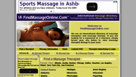 What Findmassageonline.com website looked like in 2015 (9 years ago)
