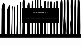 What Foodinese.com website looked like in 2015 (9 years ago)