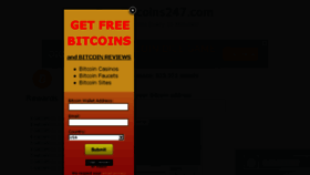 What Freebitcoins247.com website looked like in 2015 (9 years ago)