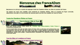 What Franceadom.fr website looked like in 2015 (9 years ago)
