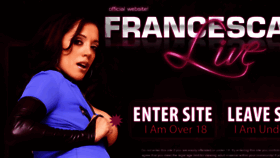 What Francescalive.com website looked like in 2015 (9 years ago)