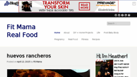 What Fitmamarealfood.com website looked like in 2015 (9 years ago)