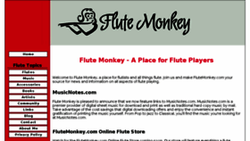 What Flutemonkey.com website looked like in 2015 (9 years ago)