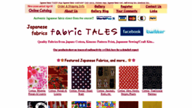 What Fabrictales.com website looked like in 2015 (9 years ago)