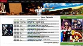 What Fan-sub.de website looked like in 2015 (9 years ago)