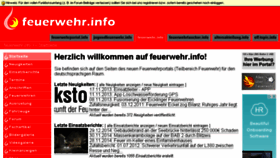 What Feuerwehr.info website looked like in 2015 (11 years ago)