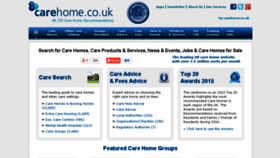 What Findacarehome.com website looked like in 2015 (9 years ago)