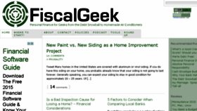 What Fiscalgeek.com website looked like in 2015 (9 years ago)