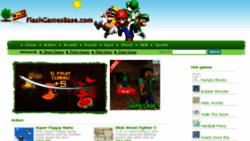 What Flashgamesbase.com website looked like in 2015 (9 years ago)