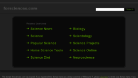 What Forsciences.com website looked like in 2015 (9 years ago)
