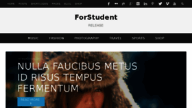 What Forstudent.com website looked like in 2015 (9 years ago)