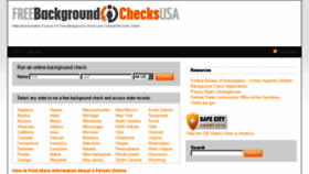 What Freebackgroundchecksusa.com website looked like in 2015 (9 years ago)