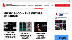 What Futureofmusicbook.com website looked like in 2015 (9 years ago)