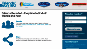 What Friendsreunited.com website looked like in 2015 (9 years ago)