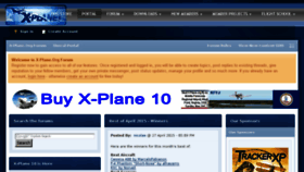 What Forums.x-plane.org website looked like in 2015 (9 years ago)