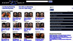 What Fightnext.com website looked like in 2015 (8 years ago)