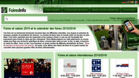 What Foiresinfo.fr website looked like in 2015 (9 years ago)