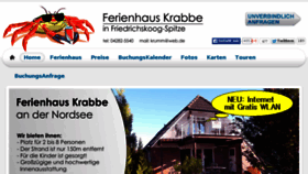 What Ferienhaus-krabbe-friedrichskoog.de website looked like in 2015 (8 years ago)