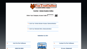 What Foxtrotonline.com website looked like in 2015 (8 years ago)