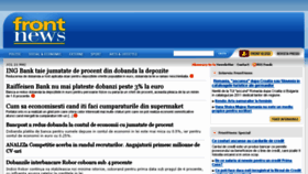 What Frontnews.ro website looked like in 2015 (8 years ago)