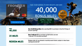 What Frontiermastercard.com website looked like in 2015 (8 years ago)