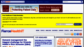 What Fiercehealthit.com website looked like in 2015 (8 years ago)