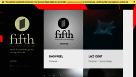 What Fifth-music.com website looked like in 2015 (8 years ago)