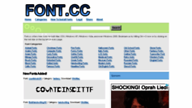 What Font.cc website looked like in 2015 (8 years ago)