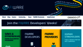 What Fi-ware.org website looked like in 2015 (8 years ago)