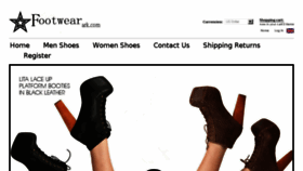 What Footwearark.com website looked like in 2015 (8 years ago)
