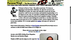 What Forevervinyl.com website looked like in 2015 (8 years ago)