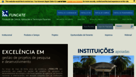 What Funcate.org.br website looked like in 2015 (8 years ago)