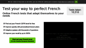 What French-test.com website looked like in 2015 (8 years ago)