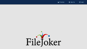 What Filejoker.net website looked like in 2015 (8 years ago)