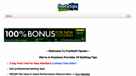 What Footballtipster.co website looked like in 2015 (8 years ago)