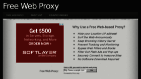 What Freewebproxy.com website looked like in 2015 (8 years ago)