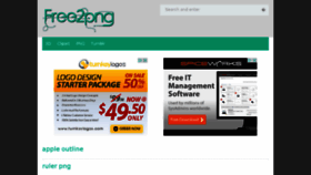 What Free2png.com website looked like in 2015 (8 years ago)