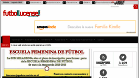 What Futbollucense.com website looked like in 2015 (8 years ago)