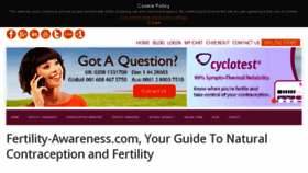 What Fertility-awareness.com website looked like in 2015 (8 years ago)
