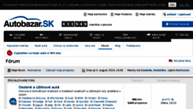 What Forum.autobazar.sk website looked like in 2015 (8 years ago)