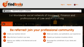 What Findbrok.me website looked like in 2015 (8 years ago)