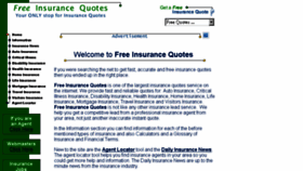 What Free-insurance-quotes.com website looked like in 2015 (8 years ago)