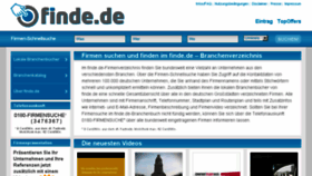 What Finde.de website looked like in 2015 (8 years ago)